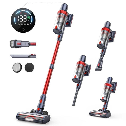 Honiture Cordless Vacuum Cleaner 38Kpa 450W Touch Screen 50 Mins for Carpet Pet Hair Home